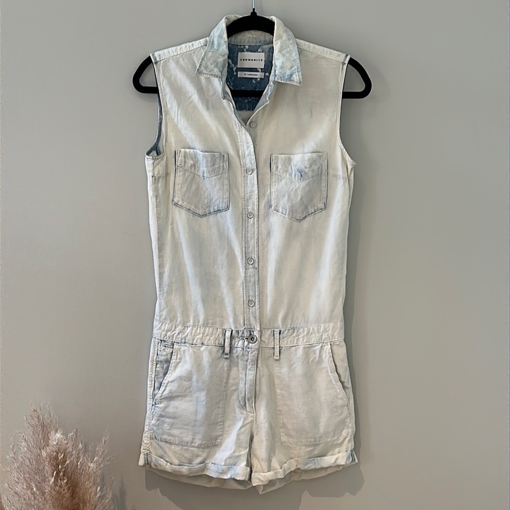 Aritzia Community Denim Romper